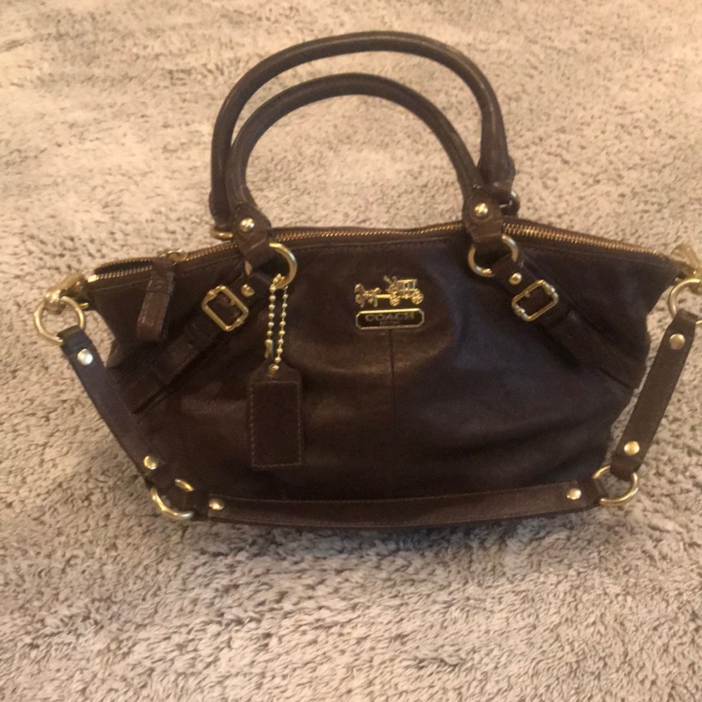 Coach handbag with shoulder strap